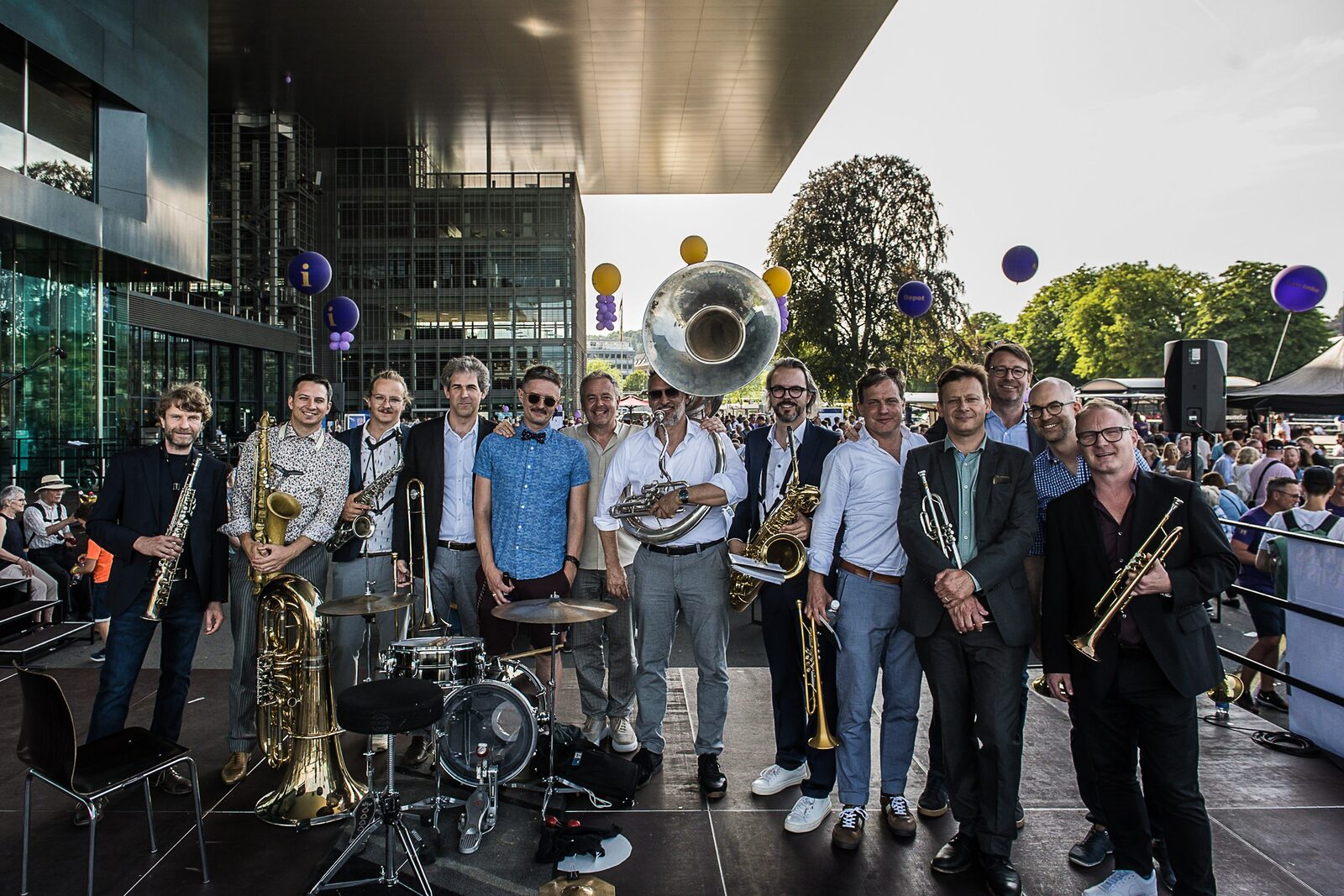 Mööpps Gruppenbild, 100 Jahre Bürgermusik Luzern, KKL Luzern, 4. Juni 2022